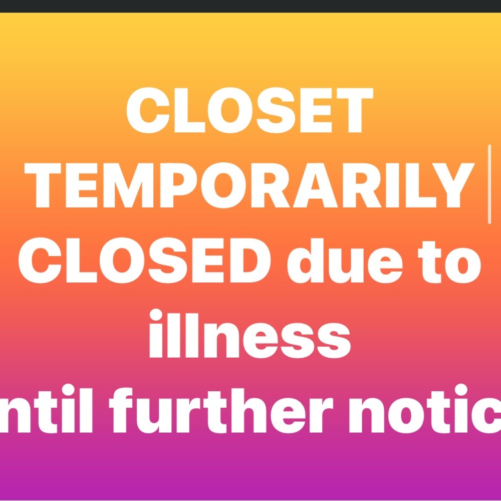 Colorful Closure Notice Sign